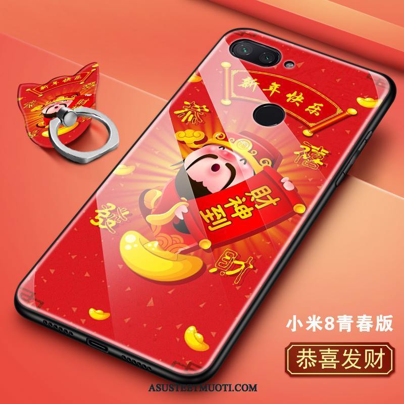 Xiaomi Mi 8 Lite Kuoret All Inclusive Punainen Nuoret Puhelimen Kotelo