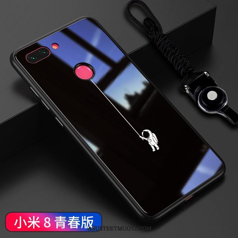 Xiaomi Mi 8 Lite Kuoret Kuori Pieni Kukkakuvio Yksinkertainen Rakastunut