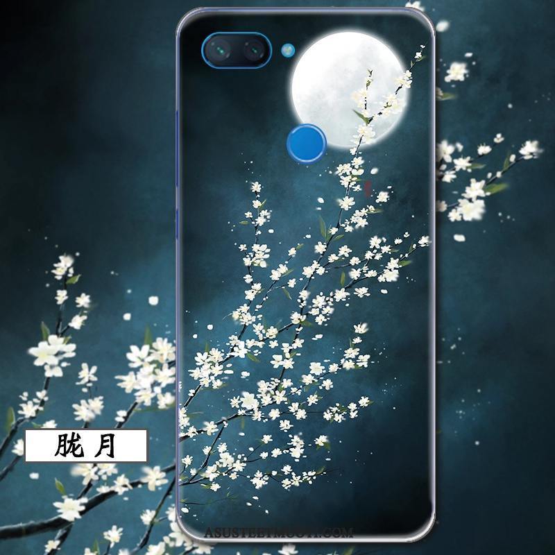 Xiaomi Mi 8 Lite Kuori Kuoret Kiinalainen Tyyli Kevyt Sininen Suojaus Persoonallisuus