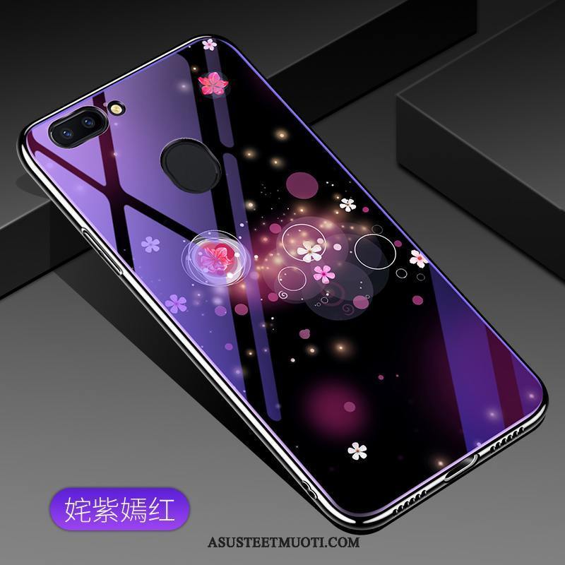 Xiaomi Mi 8 Lite Kuori Kuoret Suojaus Lasi Trendi Violetti