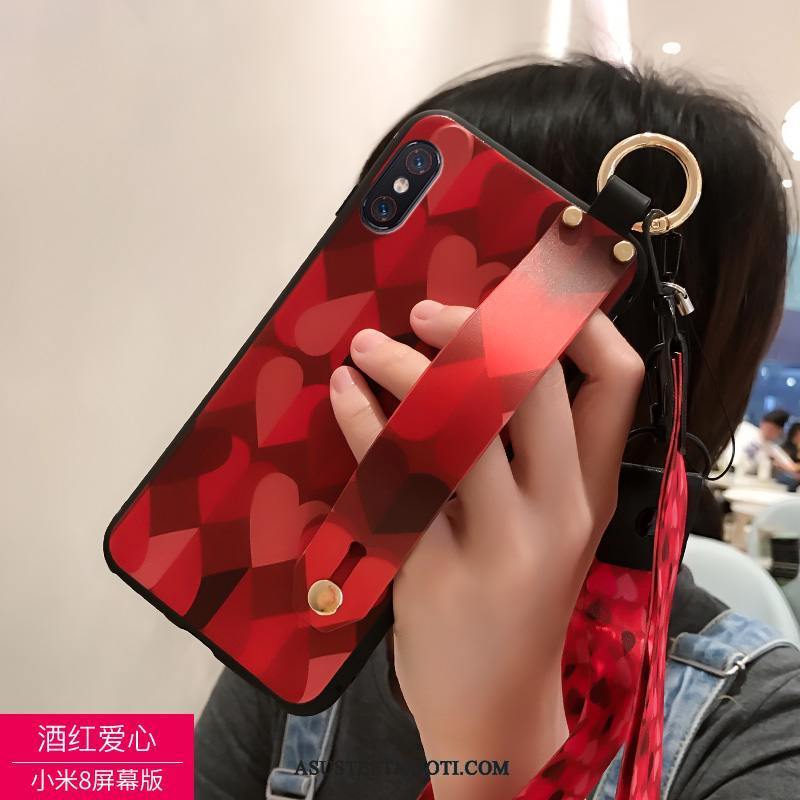 Xiaomi Mi 8 Pro Kuoret Kirkas Puhelimen Kukkakuvio Kuori Musta