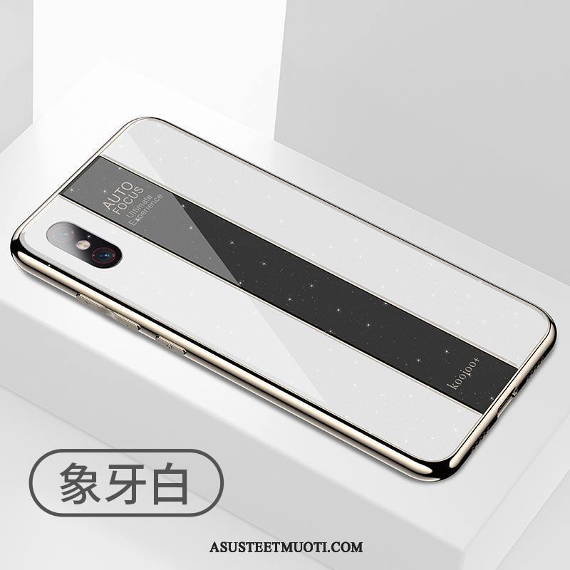 Xiaomi Mi 8 Pro Kuoret Kukkakuvio Pehmeä Neste Pieni Valkoinen Murtumaton