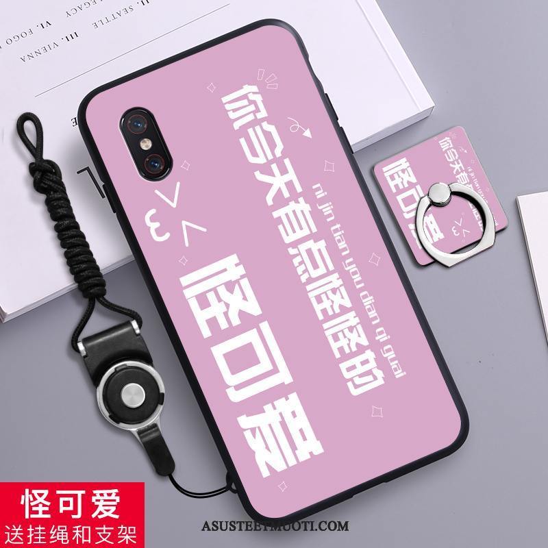 Xiaomi Mi 8 Pro Kuoret Kukkakuvio Pehmeä Neste Silikonikuori Pieni Murtumaton