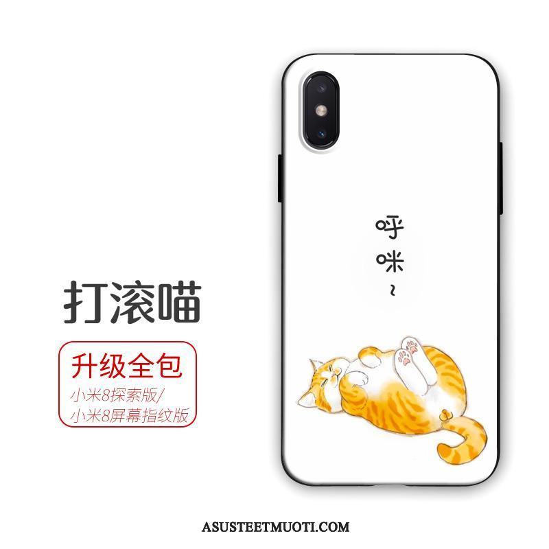 Xiaomi Mi 8 Pro Kuoret Kuori Kotelo Valkoinen Suojaus Pieni