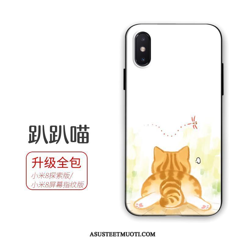 Xiaomi Mi 8 Pro Kuoret Kuori Kotelo Valkoinen Suojaus Pieni