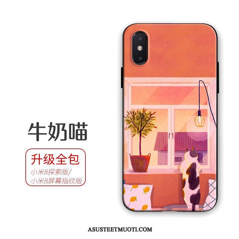 Xiaomi Mi 8 Pro Kuoret Kuori Kotelo Valkoinen Suojaus Pieni