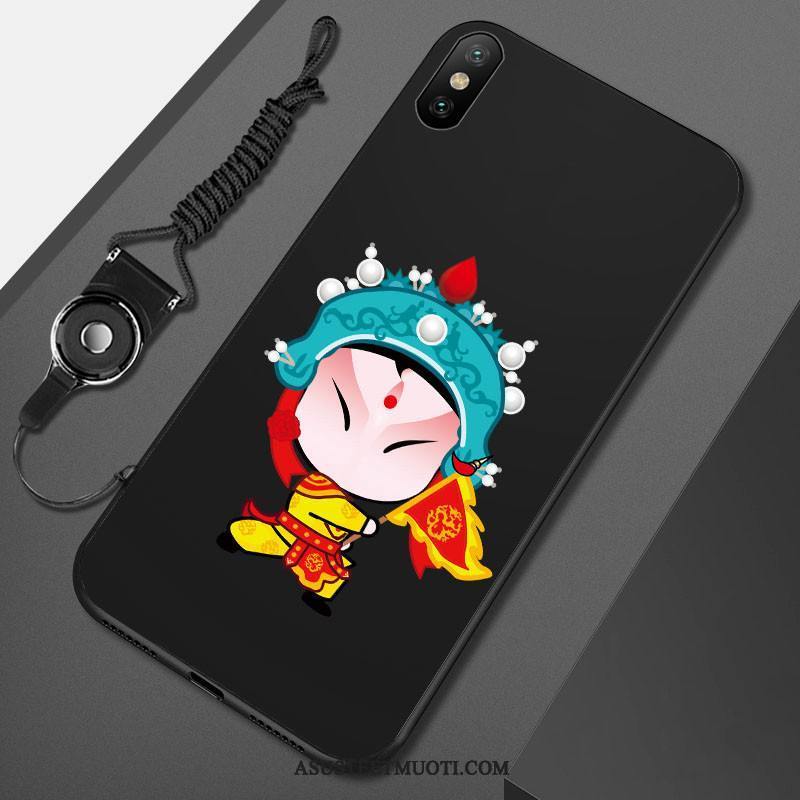 Xiaomi Mi 8 Pro Kuoret Pekingin Ooppera Suojaus Kuori Silikoni Musta