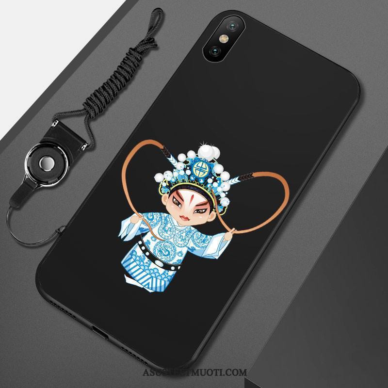 Xiaomi Mi 8 Pro Kuoret Pekingin Ooppera Suojaus Kuori Silikoni Musta