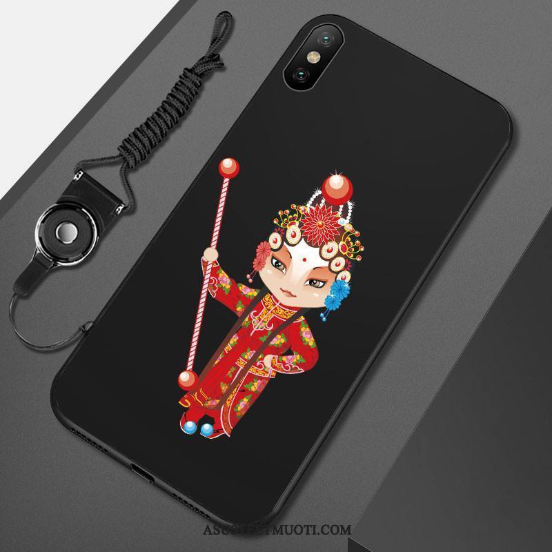 Xiaomi Mi 8 Pro Kuoret Pekingin Ooppera Suojaus Kuori Silikoni Musta