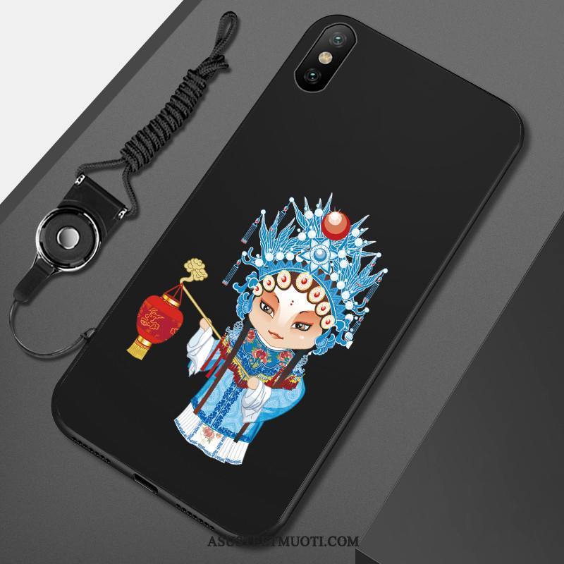 Xiaomi Mi 8 Pro Kuoret Pekingin Ooppera Suojaus Kuori Silikoni Musta