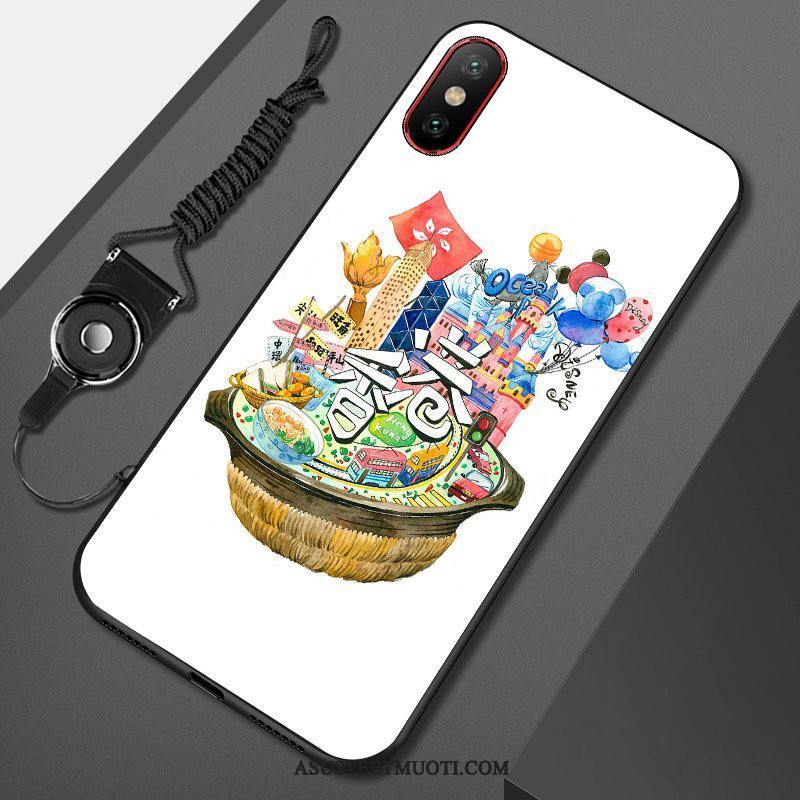 Xiaomi Mi 8 Pro Kuori Kuoret Murtumaton Kukkakuvio Valkoinen Pieni