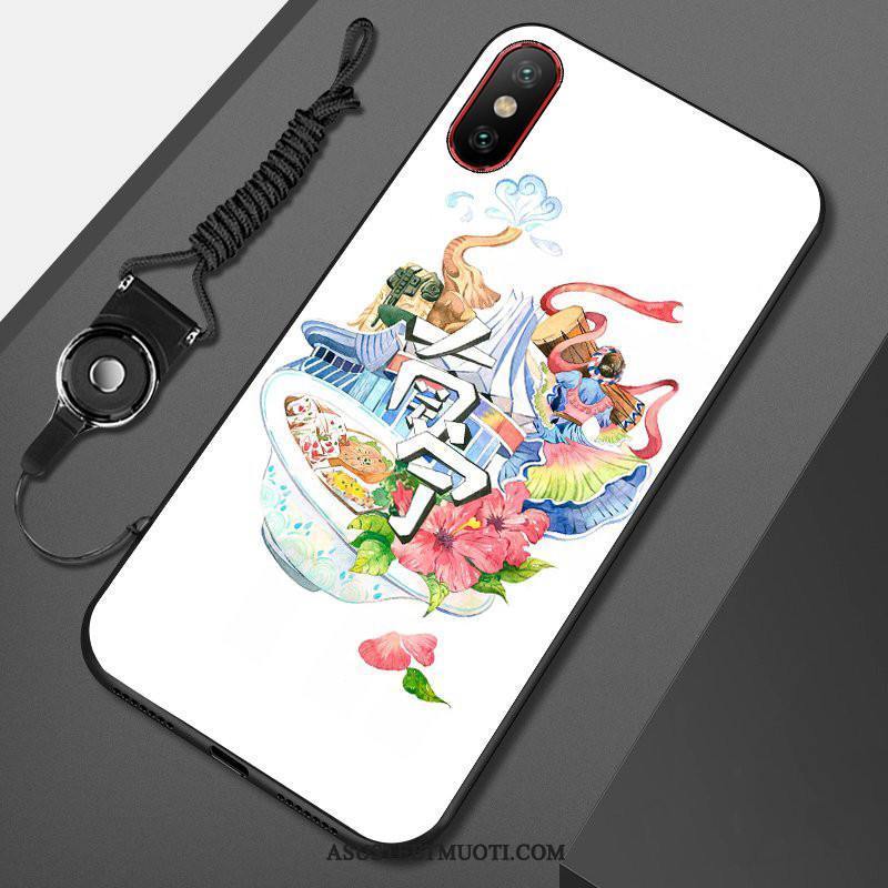 Xiaomi Mi 8 Pro Kuori Kuoret Murtumaton Kukkakuvio Valkoinen Pieni