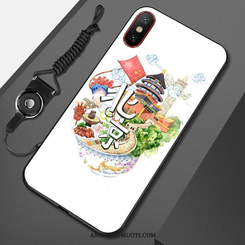 Xiaomi Mi 8 Pro Kuori Kuoret Murtumaton Kukkakuvio Valkoinen Pieni