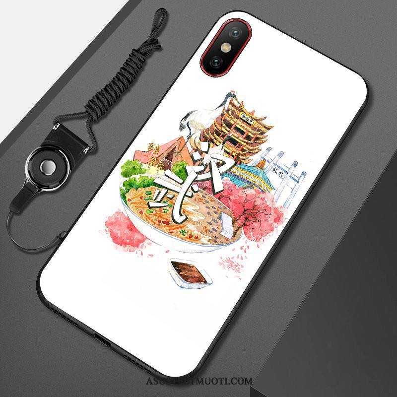 Xiaomi Mi 8 Pro Kuori Kuoret Murtumaton Kukkakuvio Valkoinen Pieni