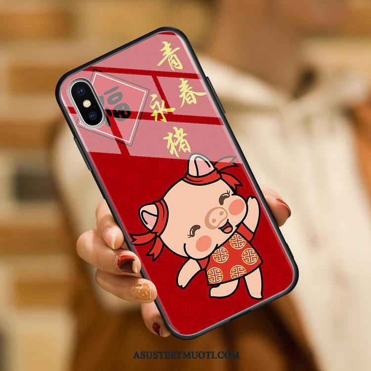 Xiaomi Mi 8 Pro Kuori Kuoret Suojaus Persoonallisuus Sarjakuva Punainen Murtumaton