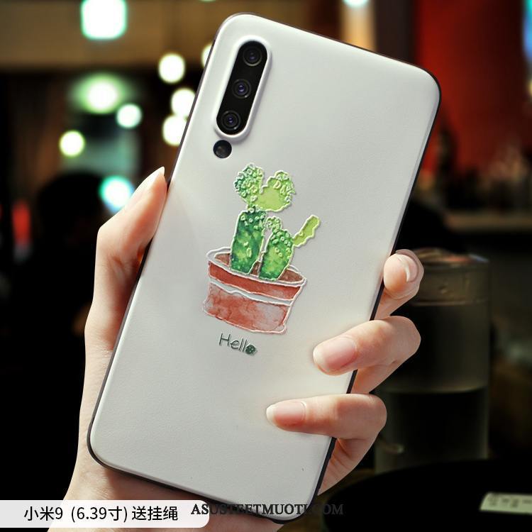 Xiaomi Mi 9 Kuoret Kustannukset Silikoni Net Red Kuori Kukkakuvio