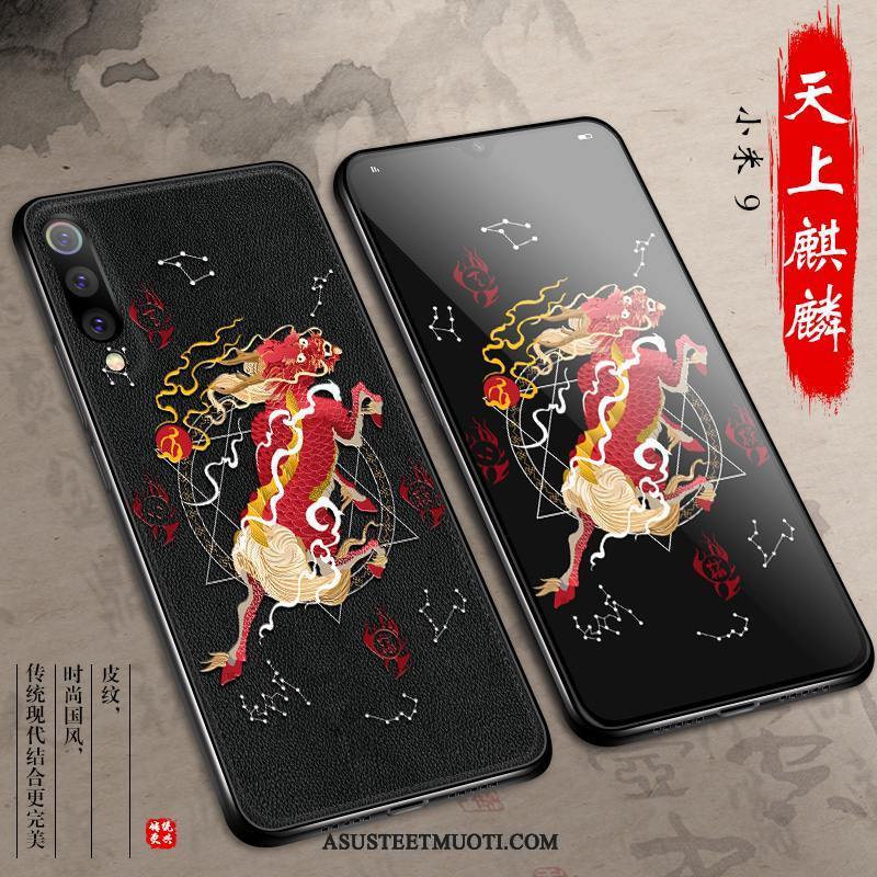 Xiaomi Mi 9 Kuoret Net Red Kukkakuvio Tide-brändi Kiinalainen Tyyli Pieni