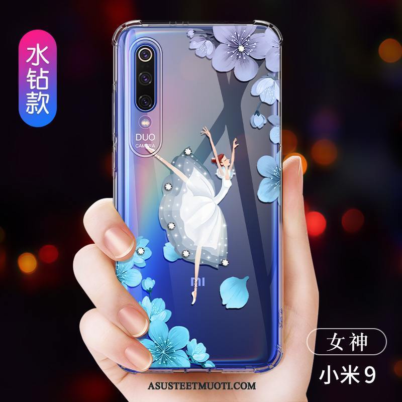 Xiaomi Mi 9 Kuoret Ohut Luova Tila Murtumaton Sininen