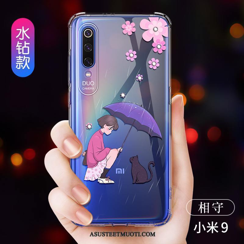 Xiaomi Mi 9 Kuoret Ohut Luova Tila Murtumaton Sininen