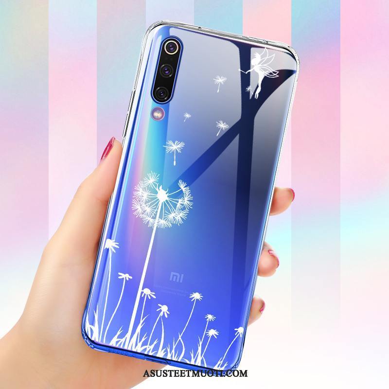 Xiaomi Mi 9 Se Kuori Kuoret Kaltevuus Pehmeä Neste Sininen Kotelo Pieni