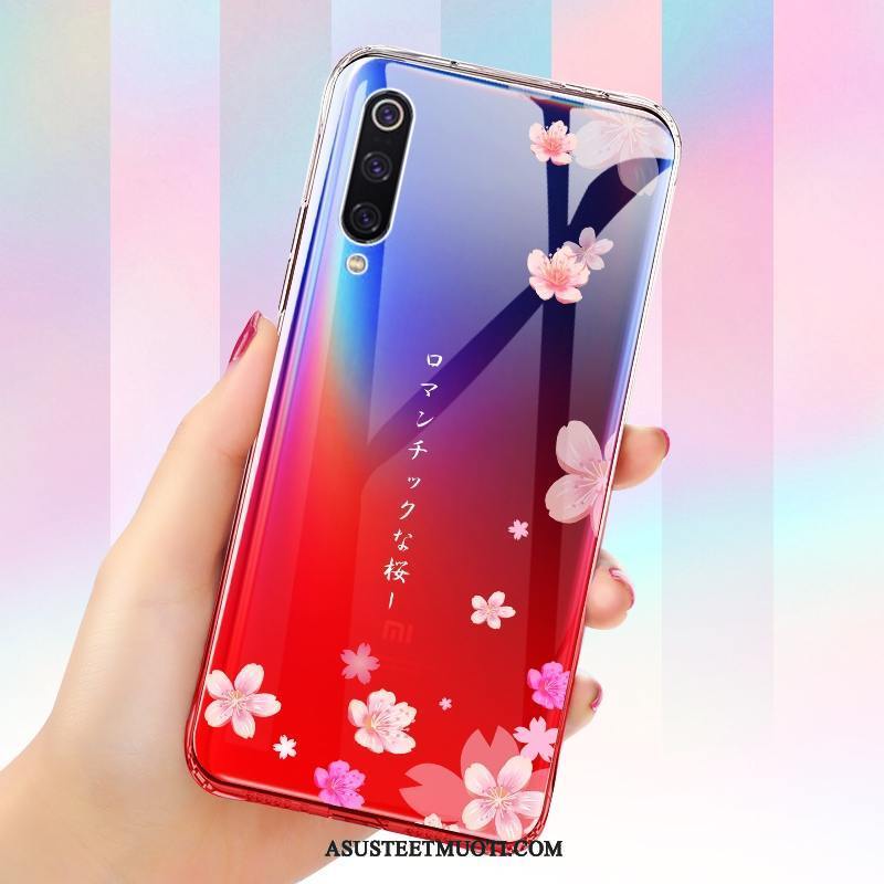 Xiaomi Mi 9 Se Kuori Kuoret Kaltevuus Pehmeä Neste Sininen Kotelo Pieni