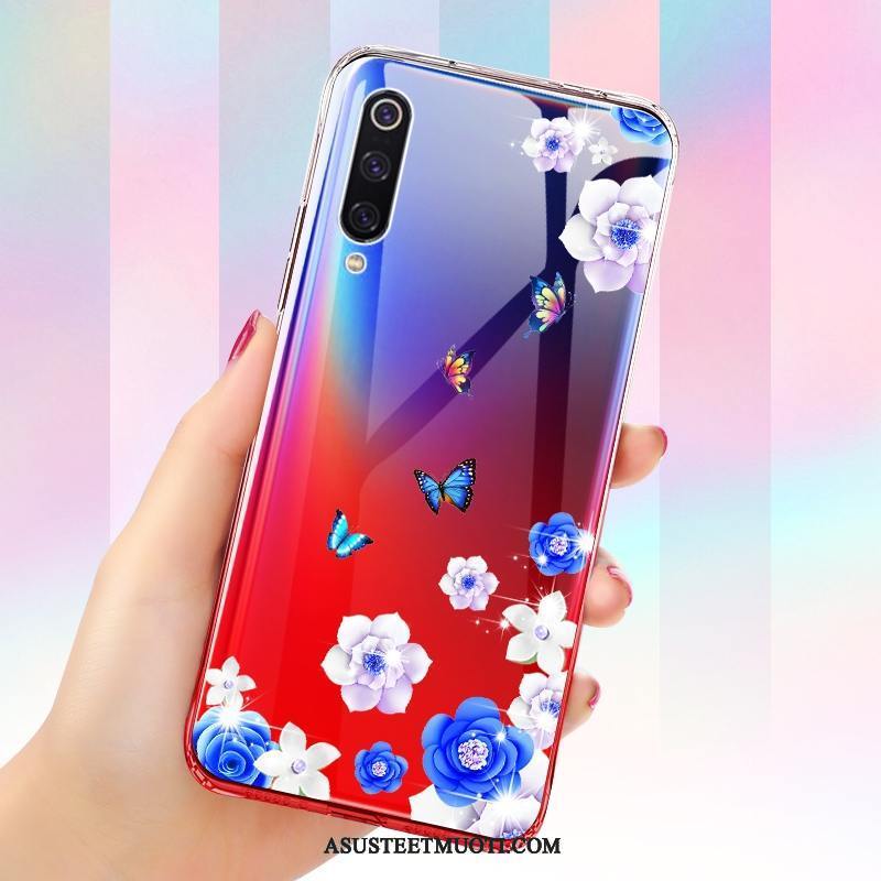 Xiaomi Mi 9 Se Kuori Kuoret Kaltevuus Pehmeä Neste Sininen Kotelo Pieni