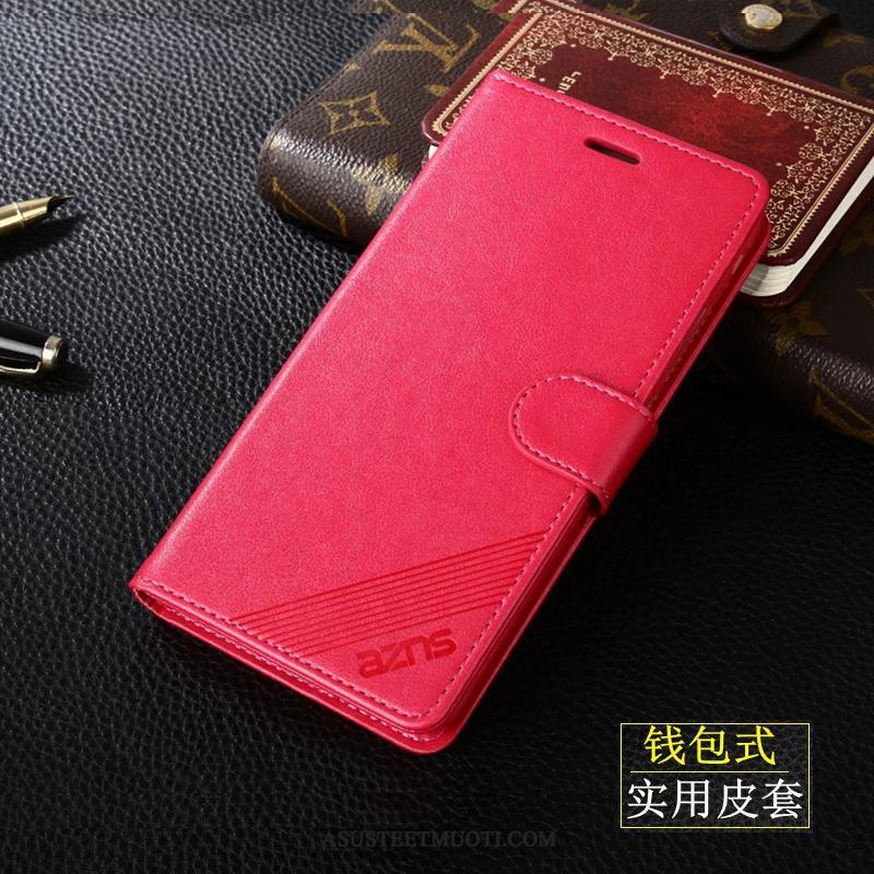 Xiaomi Mi 9t Kuoret All Inclusive Simpukka Nahkakotelo Punainen Suojaus