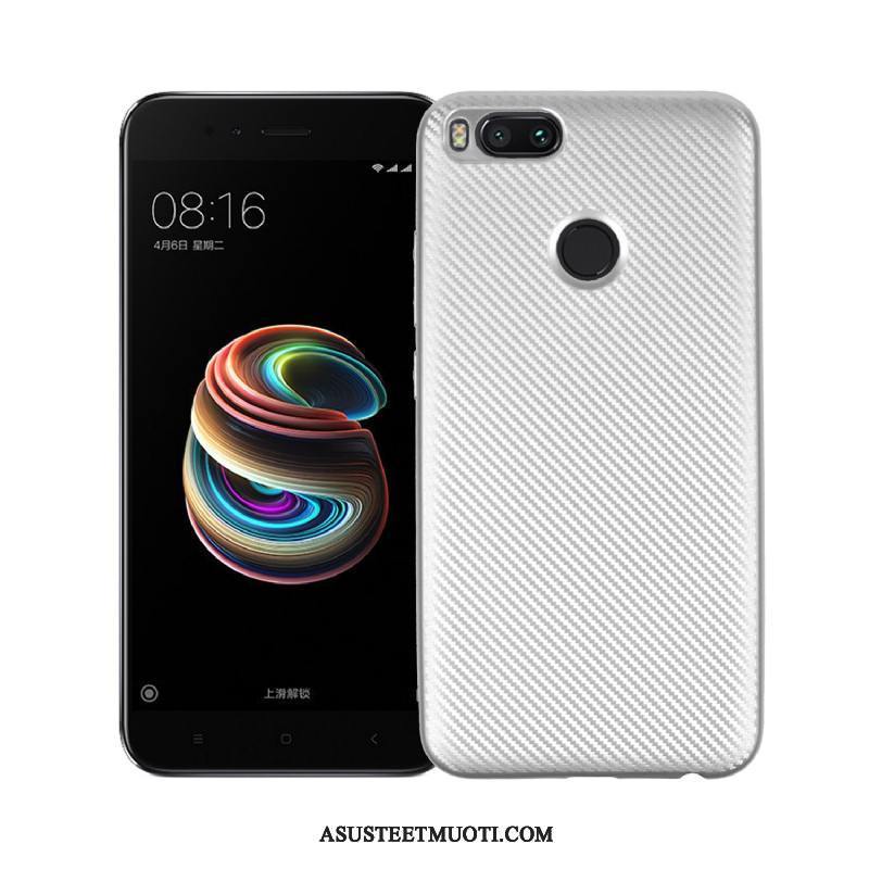 Xiaomi Mi A1 Kuoret Suojaus Musta Kuitu Murtumaton Pesty Suede