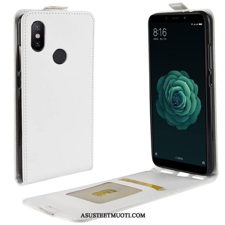 Xiaomi Mi A2 Kuoret Nahkakotelo Puhelimen Suojaus Kuori Valkoinen