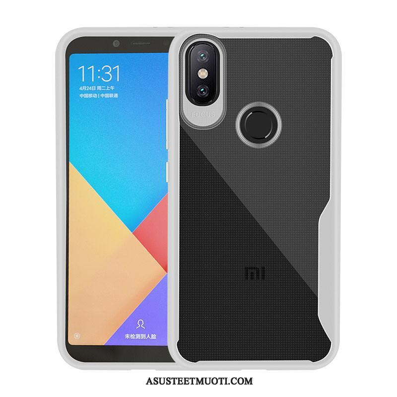 Xiaomi Mi A2 Kuoret Silikoni Kuori Valkoinen Murtumaton Kotelo