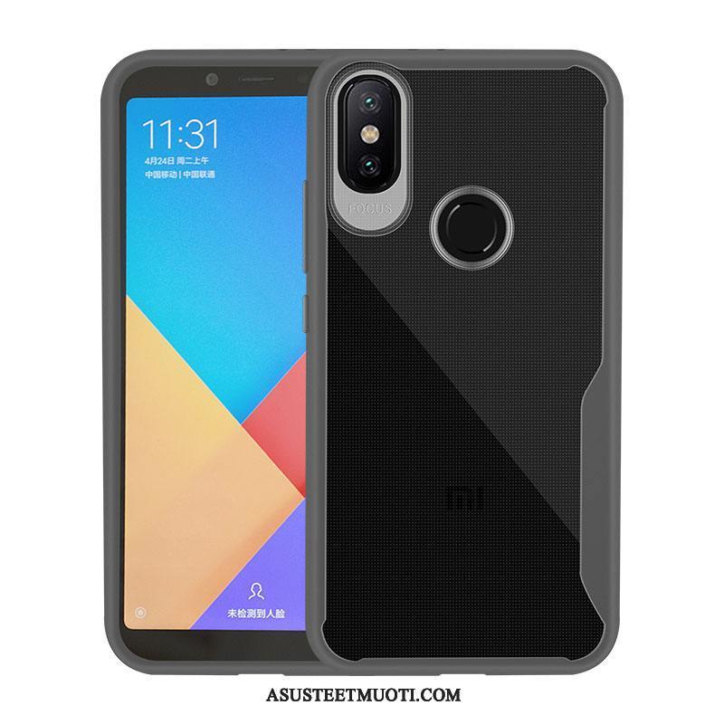 Xiaomi Mi A2 Kuoret Silikoni Kuori Valkoinen Murtumaton Kotelo