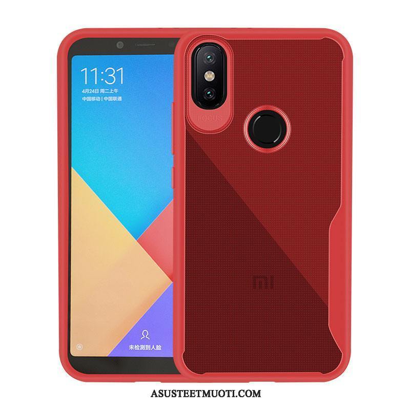 Xiaomi Mi A2 Kuoret Silikoni Kuori Valkoinen Murtumaton Kotelo