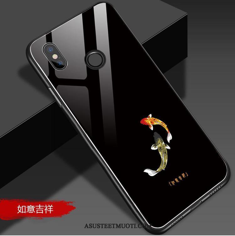 Xiaomi Mi A2 Lite Kuoret Karkaisu All Inclusive Net Red Musta Trendi