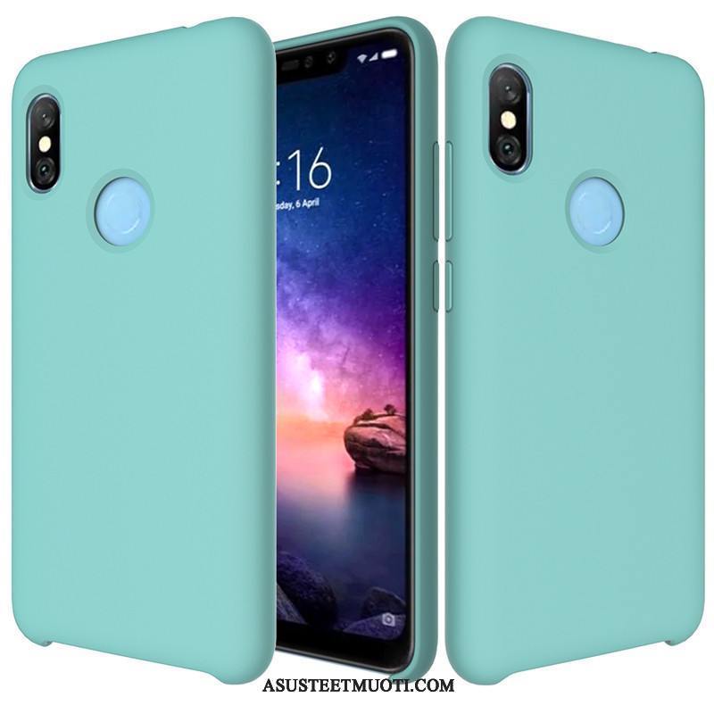 Xiaomi Mi A2 Lite Kuori Kuoret Nuoret Pesty Suede Valkoinen Suojaus Pehmeä Neste