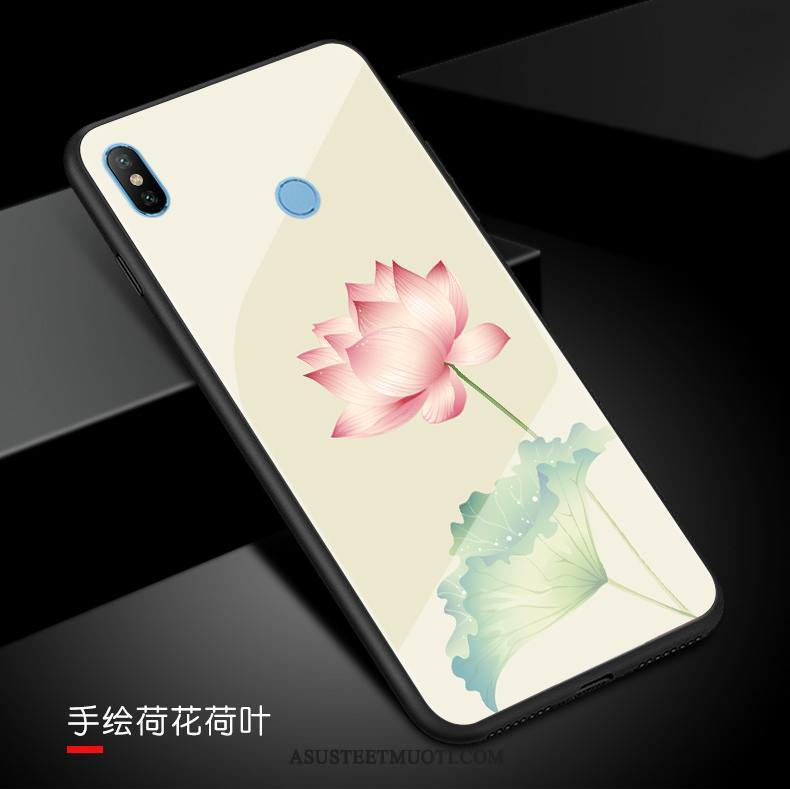 Xiaomi Mi Max 3 Kuoret Puhelimen Kotelo Karkaisu Lasi Kukka