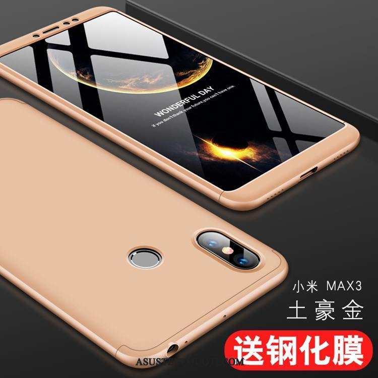 Xiaomi Mi Max 3 Kuoret Suojaus Kulta Pieni Karkaisu Puhelimen