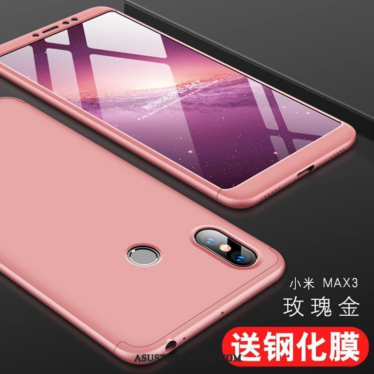 Xiaomi Mi Max 3 Kuoret Suojaus Kulta Pieni Karkaisu Puhelimen