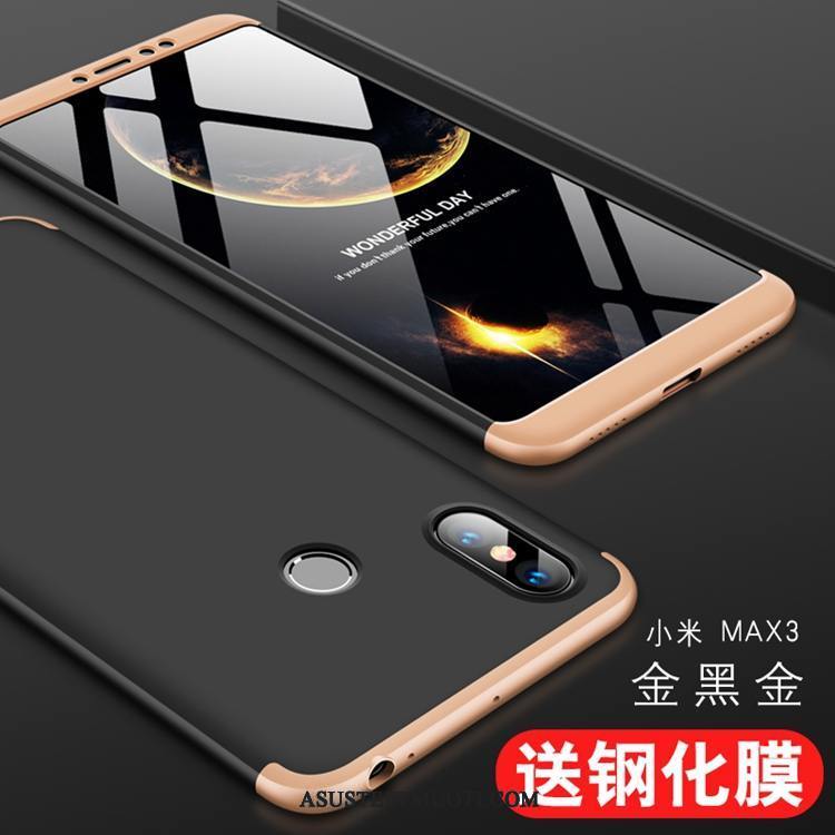 Xiaomi Mi Max 3 Kuoret Suojaus Kulta Pieni Karkaisu Puhelimen