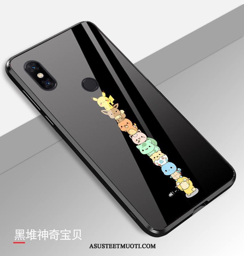 Xiaomi Mi Mix 3 Kuoret Pehmeä Neste Suojaus Murtumaton Silikoni Lasi