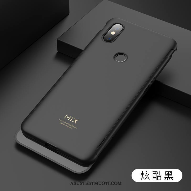 Xiaomi Mi Mix 3 Kuoret Punainen Pieni Pesty Suede Hemming Ohut