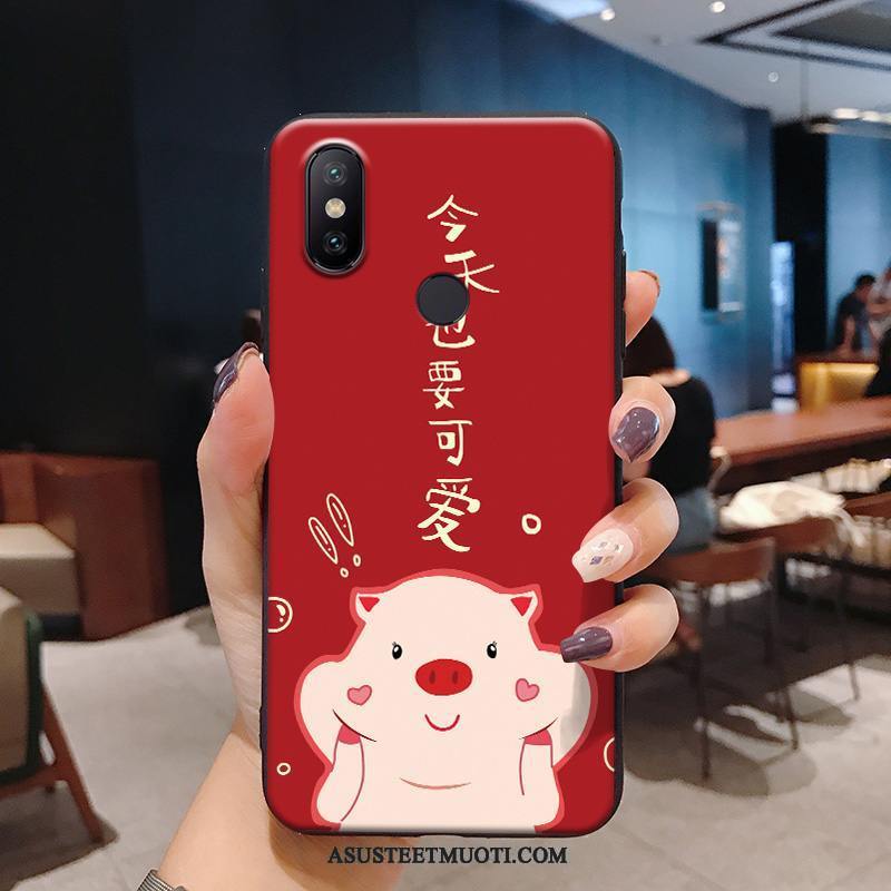 Xiaomi Mi Mix 3 Kuoret Punainen Suojaus Kuori Sarjakuva Ultra