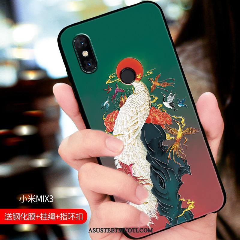 Xiaomi Mi Mix 3 Kuoret Silikoni Trendi Pehmeä Neste All Inclusive Sininen