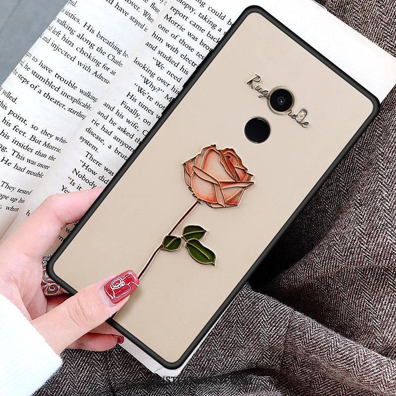 Xiaomi Mi Mix Kuoret Puu Kuori Kohokuviointi Kukka Suojaus