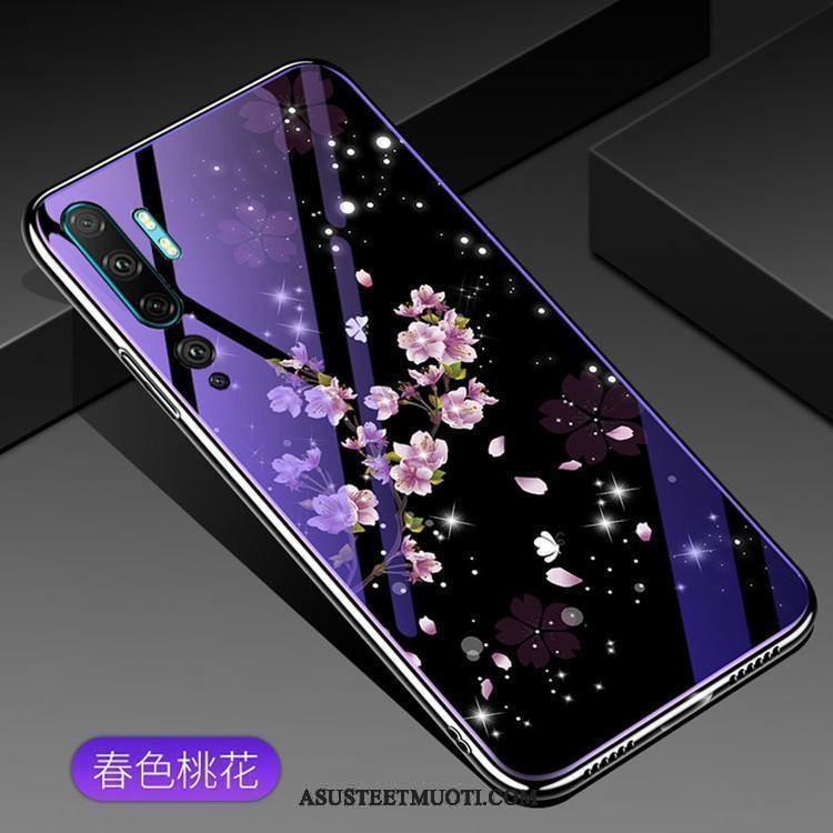 Xiaomi Mi Note 10 Kuoret Tila Violetti Kotelo Lasi Karkaisu