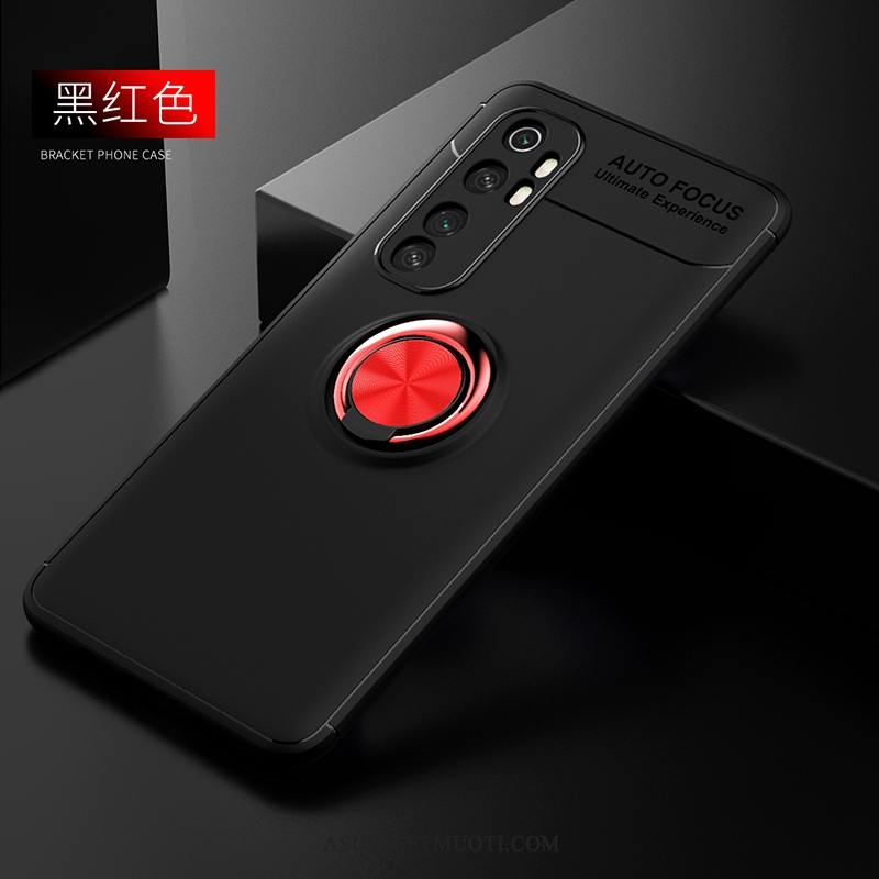 Xiaomi Mi Note 10 Lite Kuori Kuoret Musta Suojaus Nuoret Pesty Suede