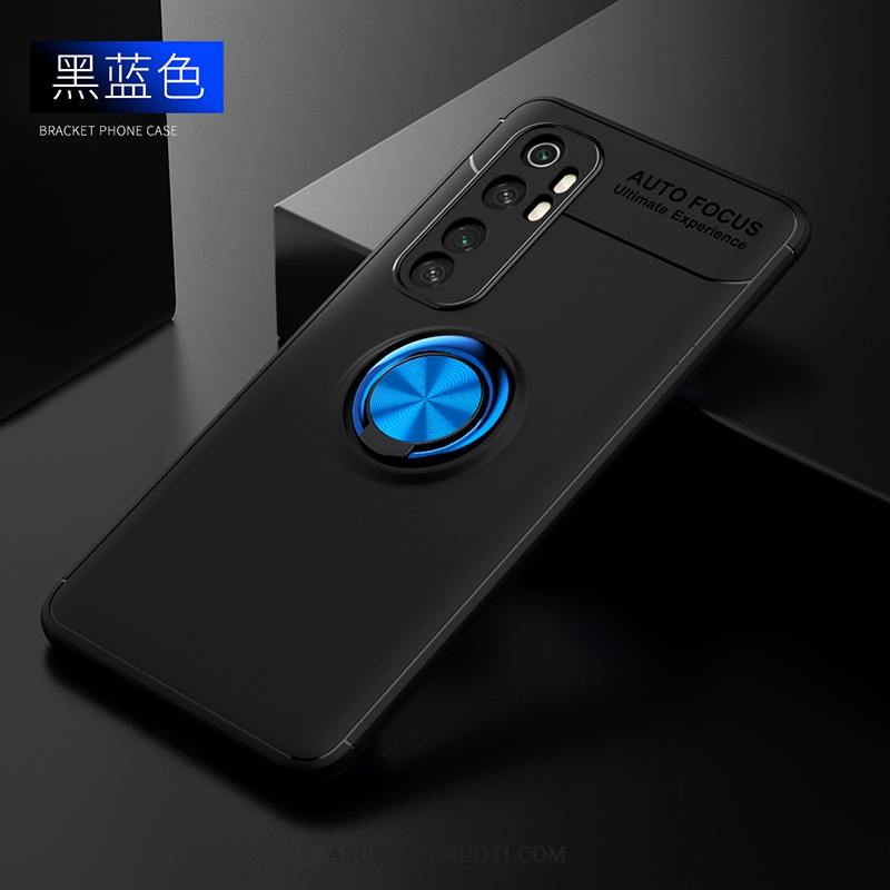 Xiaomi Mi Note 10 Lite Kuori Kuoret Musta Suojaus Nuoret Pesty Suede