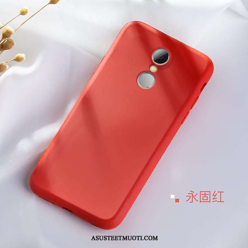 Xiaomi Redmi 5 Kuoret Pesty Suede Rakastunut Suojaus Silikoni Punainen