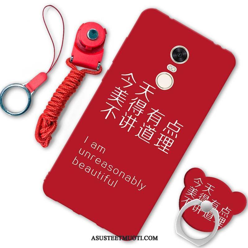 Xiaomi Redmi 5 Kuoret Puhelimen Pehmeä Neste Punainen Kotelo Musta