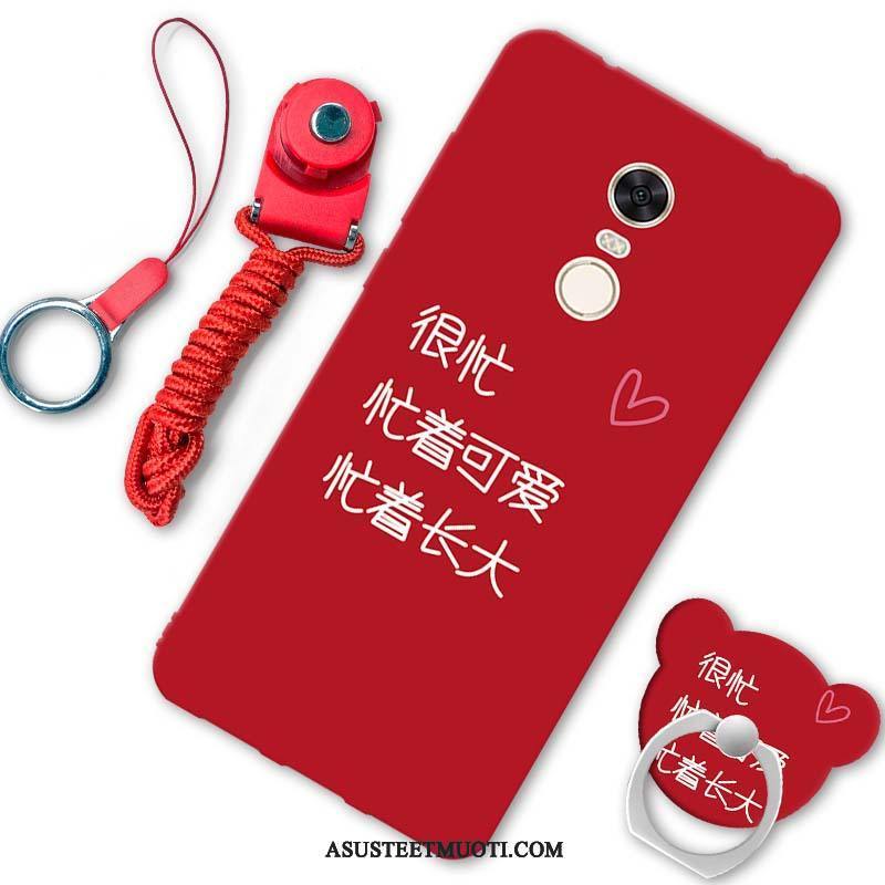 Xiaomi Redmi 5 Kuoret Puhelimen Pehmeä Neste Punainen Kotelo Musta