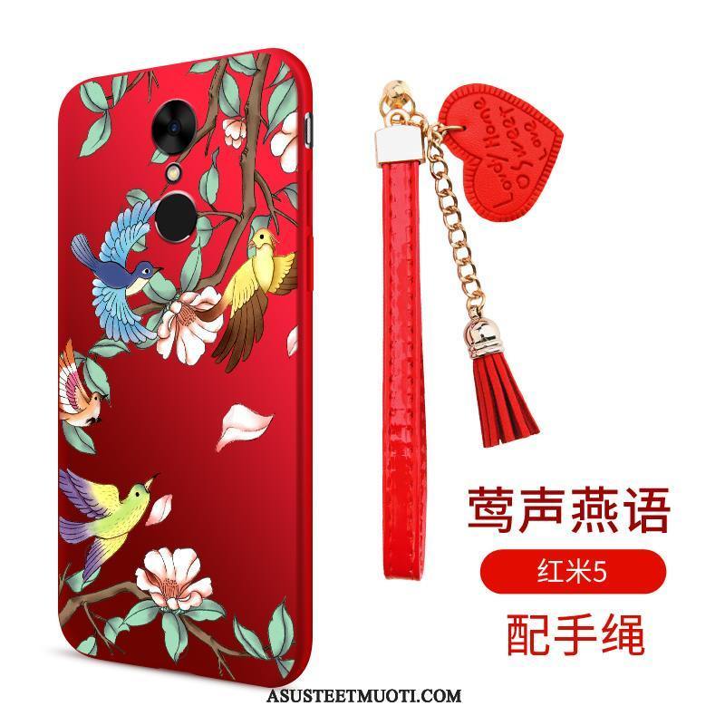 Xiaomi Redmi 5 Kuoret Puhelimen Punainen Kuori Pehmeä Neste Kotelo
